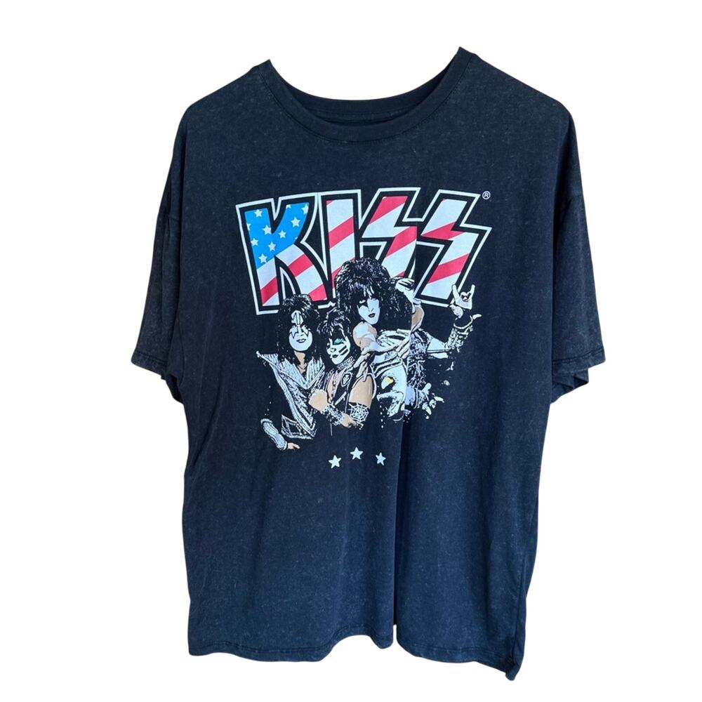 KISS 2024 Farewell Tour T-Shirt Black Limited Catalog Edition Men’s Large